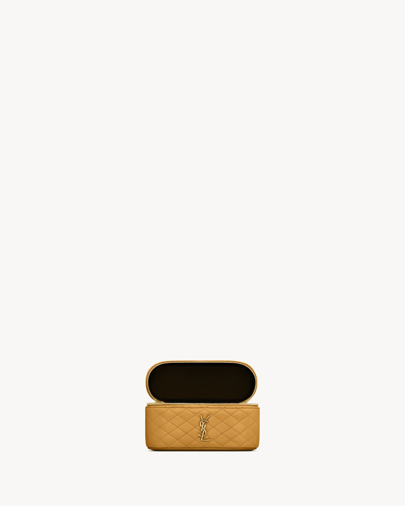 YSL GABY VANITY BAG Lambskin strap clutch