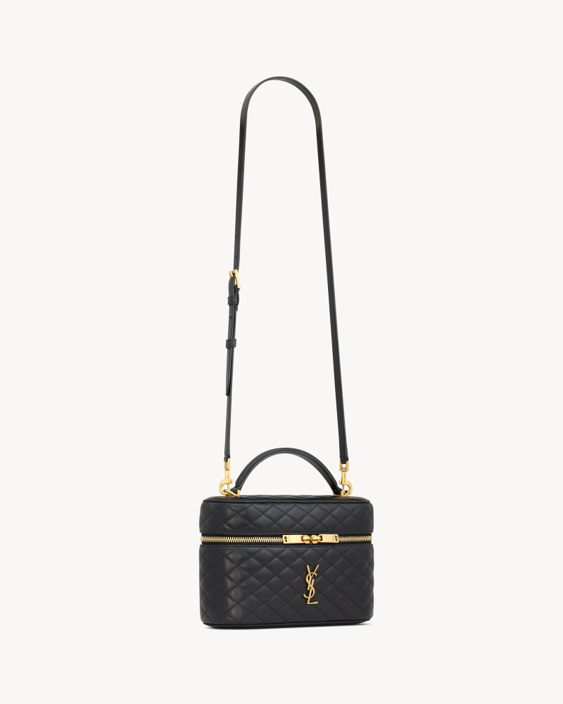 YSL GABY large sheepskin cosmetic bag
