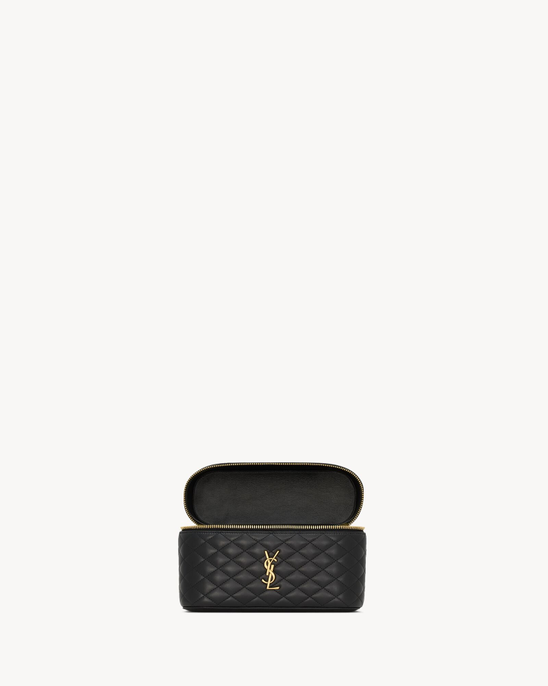 YSL GABY large sheepskin cosmetic bag