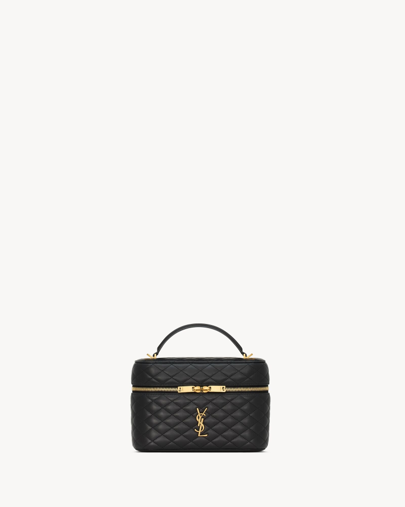 YSL GABY large sheepskin cosmetic bag