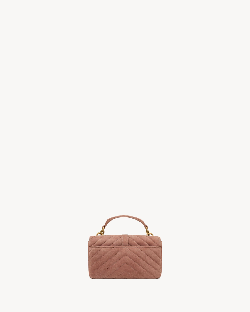 YSL COLLEGE suede mini handbag