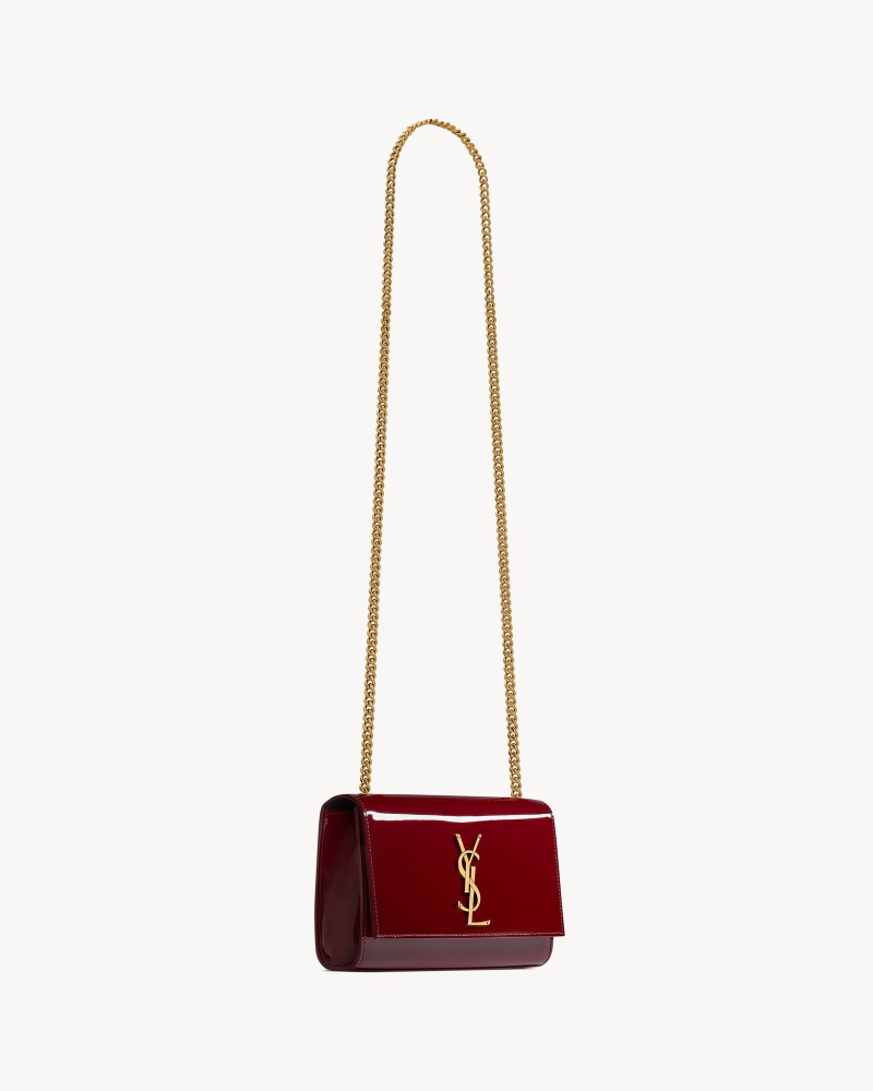 YSL KATE small lacquered leather handbag