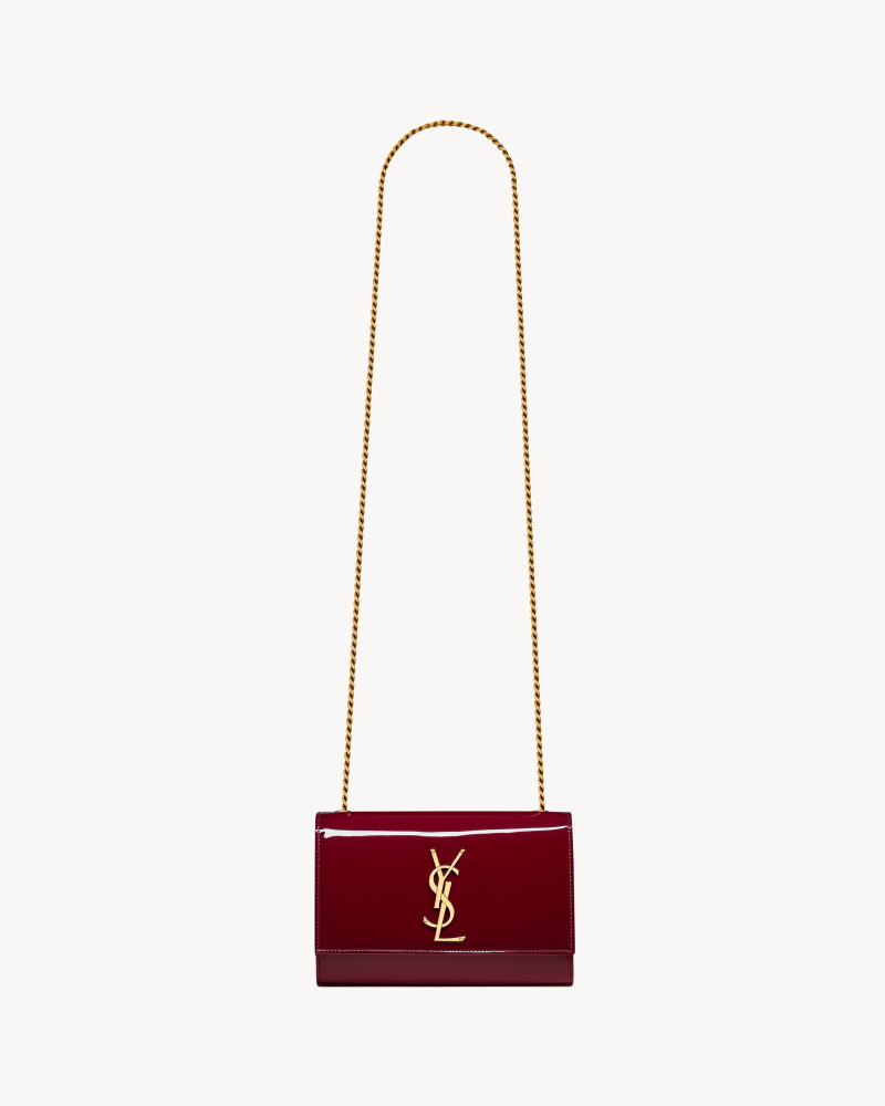 YSL KATE small lacquered leather handbag