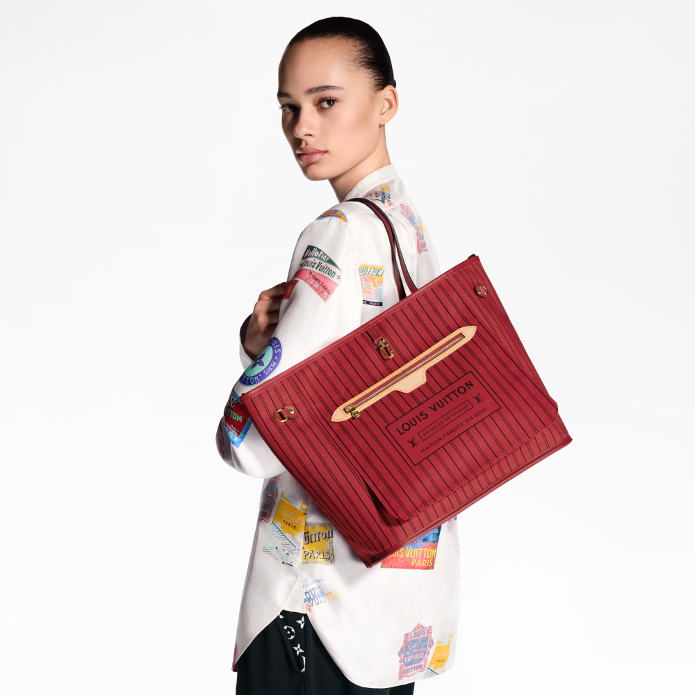 LV NEVERFULL BANDOULIÈRE INSIDE OUT Medium Handbag