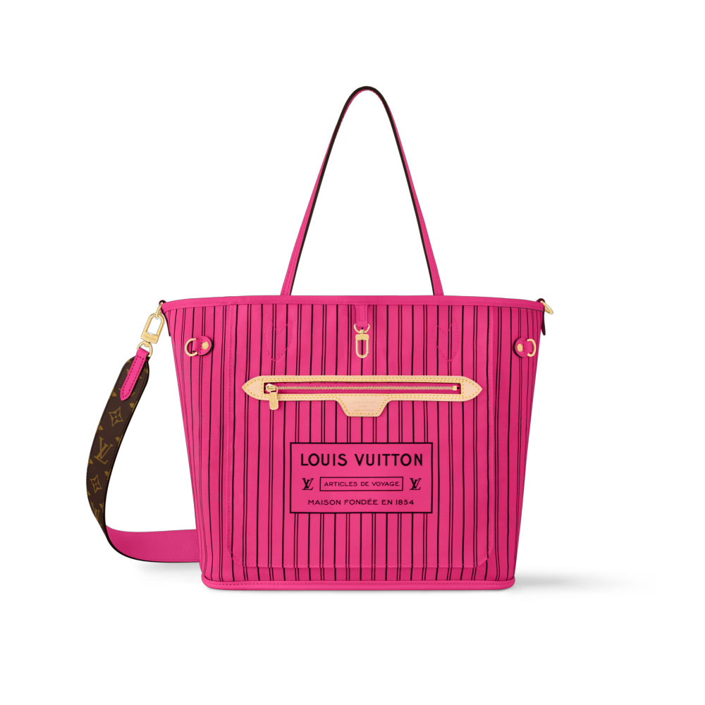 LV NEVERFULL BANDOULIÈRE INSIDE OUT Medium Handbag