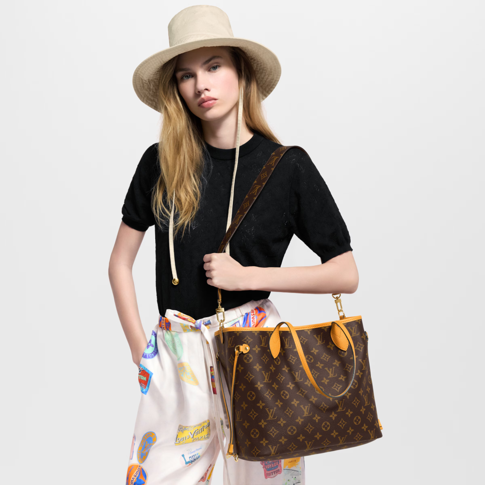 LV NEVERFULL BANDOULIÈRE INSIDE OUT Medium Handbag