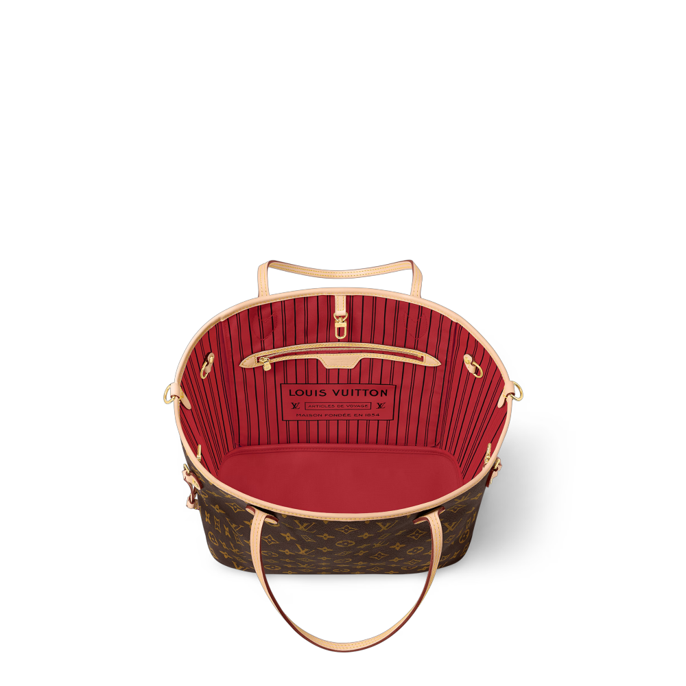 LV NEVERFULL BANDOULIÈRE INSIDE OUT Medium Handbag