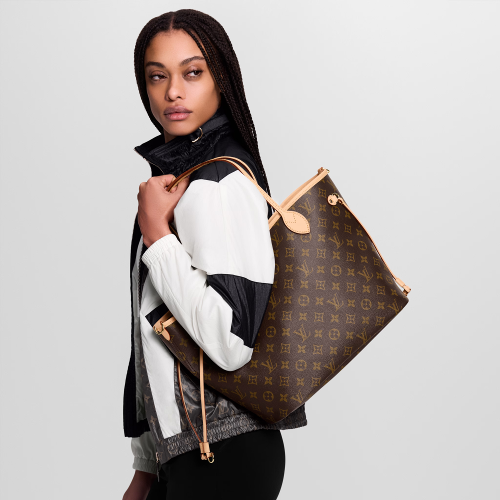 LV NEVERFULL BANDOULIÈRE INSIDE OUT Medium Handbag
