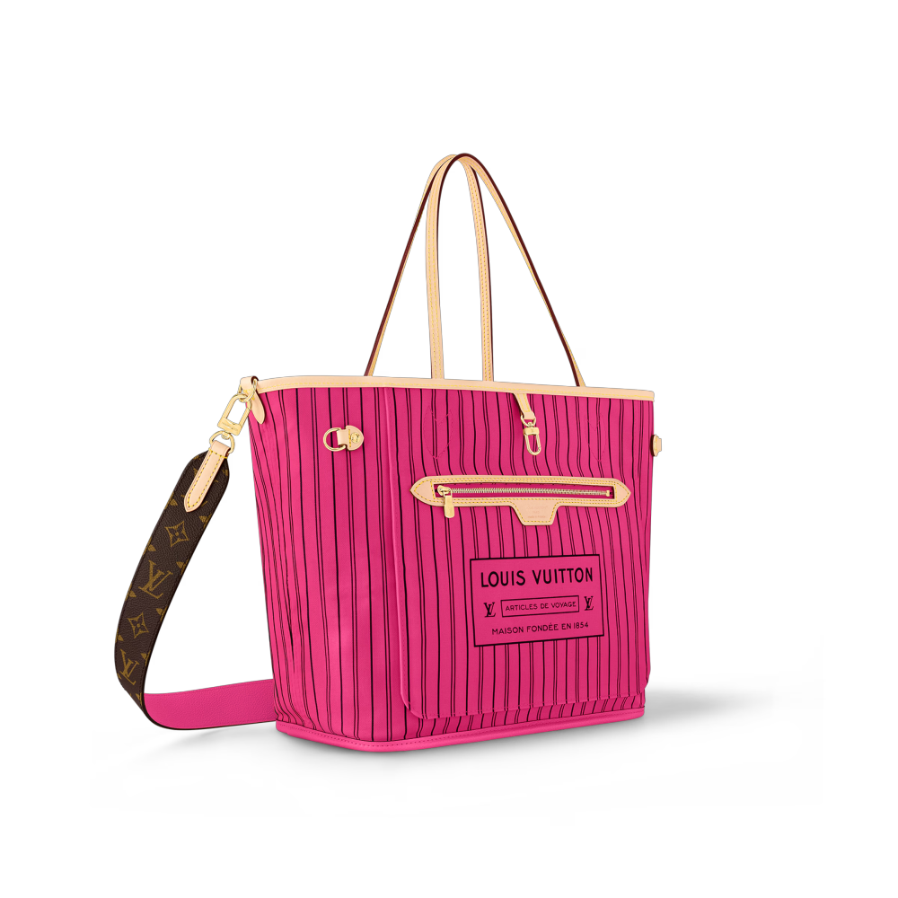 LV NEVERFULL BANDOULIÈRE INSIDE OUT Medium Handbag