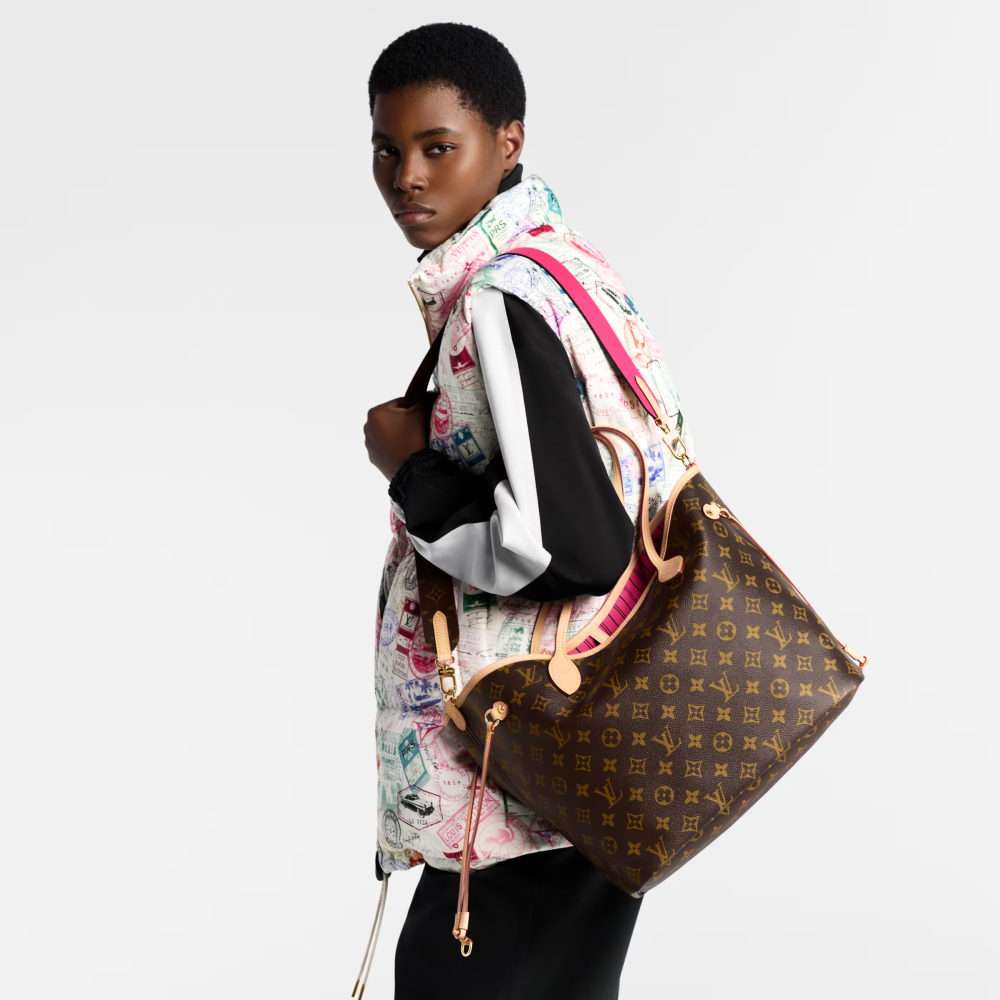 LV NEVERFULL BANDOULIÈRE INSIDE OUT Medium Handbag