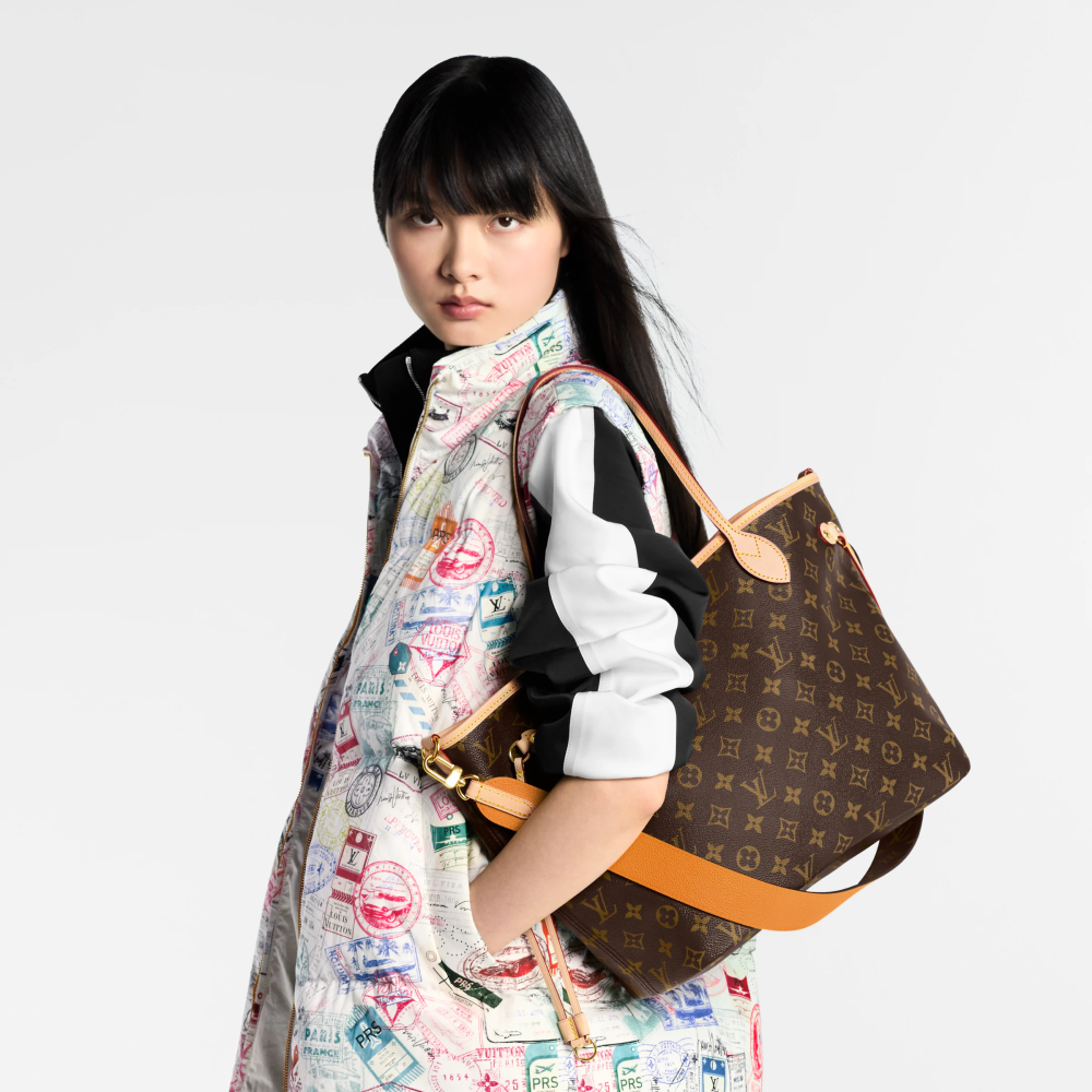 LV NEVERFULL BANDOULIÈRE INSIDE OUT Medium Handbag