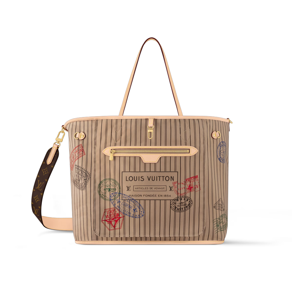 LV NEVERFULL BANDOULIÈRE INSIDE OUT Large Handbag