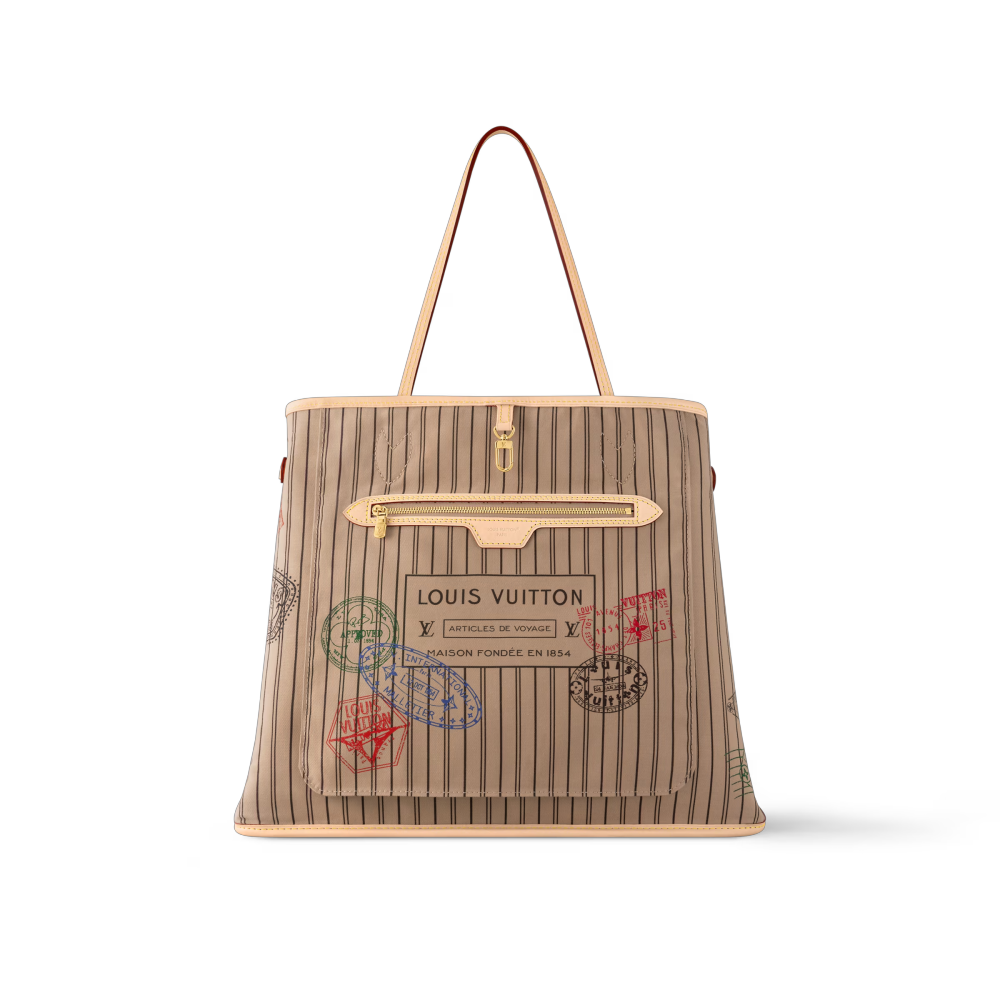 LV NEVERFULL BANDOULIÈRE INSIDE OUT Large Handbag