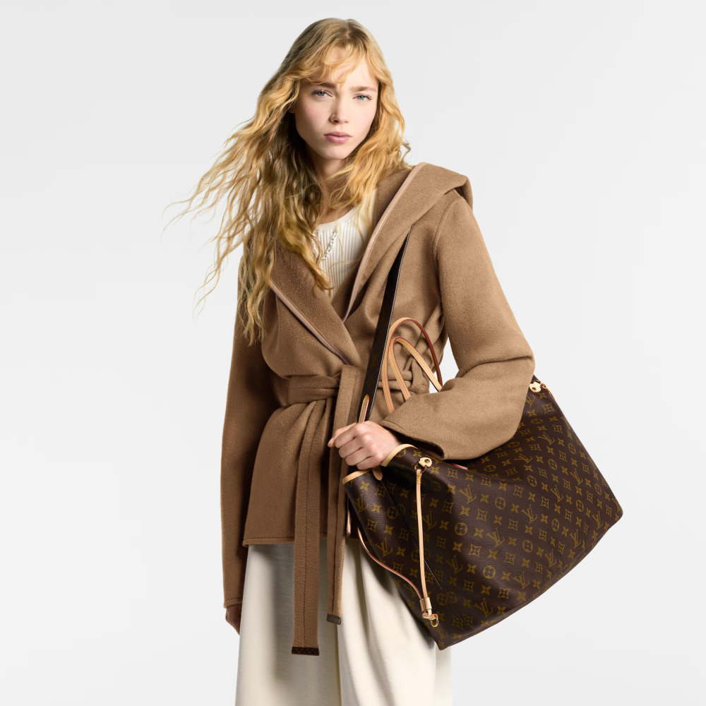 LV NEVERFULL BANDOULIÈRE INSIDE OUT Large Handbag