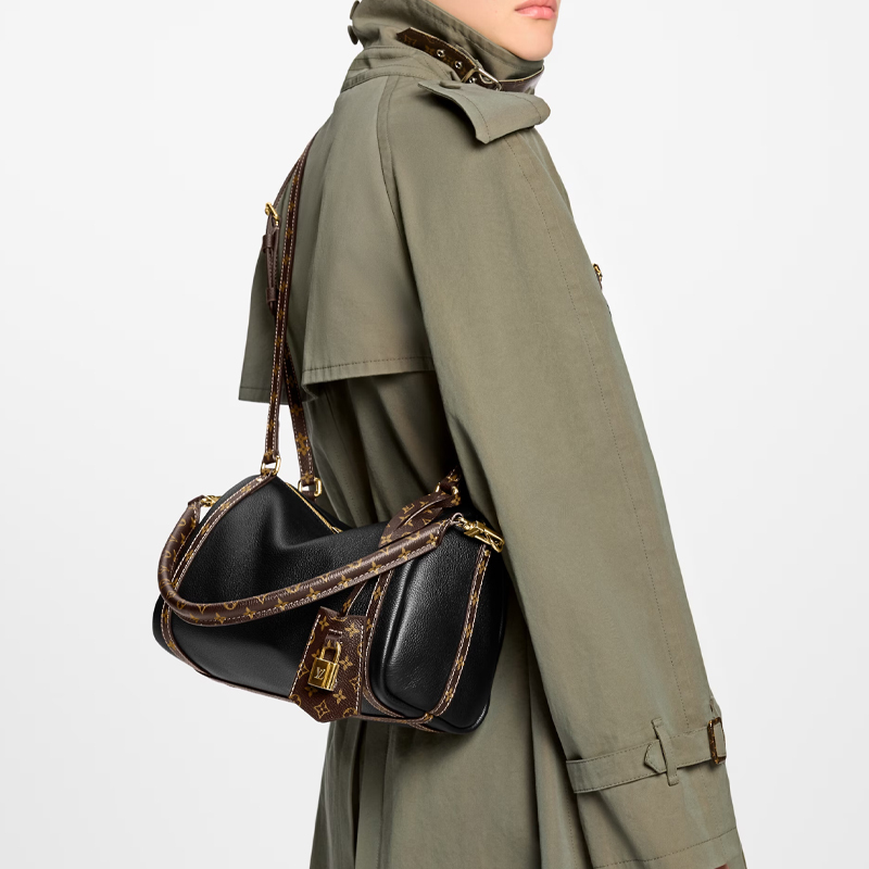 Louis Vuitton Express, Classic Monogram Trim, Underarm/Crossbody/Shoulder Bag, Small Size, Women's Style, Black