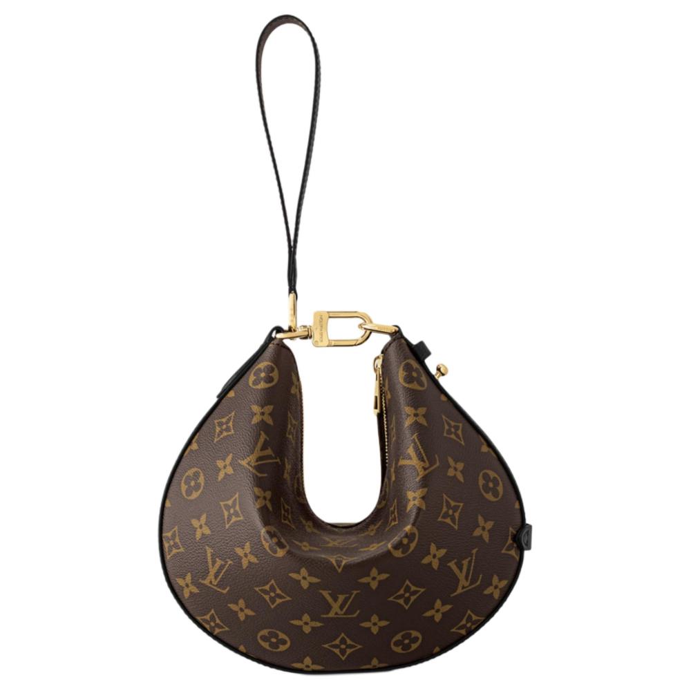 Louis Vuitton Cookie BB, Stylish Chain & Printed Pattern, Underarm/Shoulder Bag, Small Size, Women's Style, Black with Brown Accents
