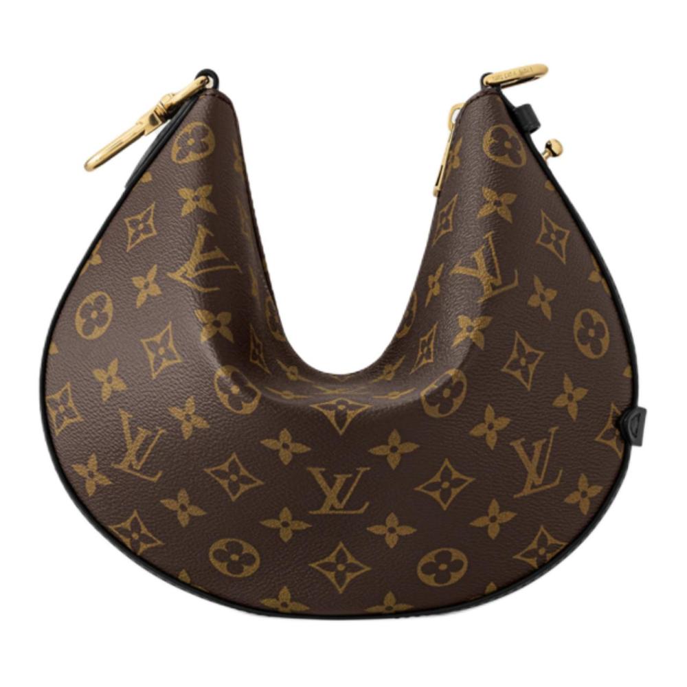 Louis Vuitton Cookie BB, Stylish Chain & Printed Pattern, Underarm/Shoulder Bag, Small Size, Women's Style, Black with Brown Accents