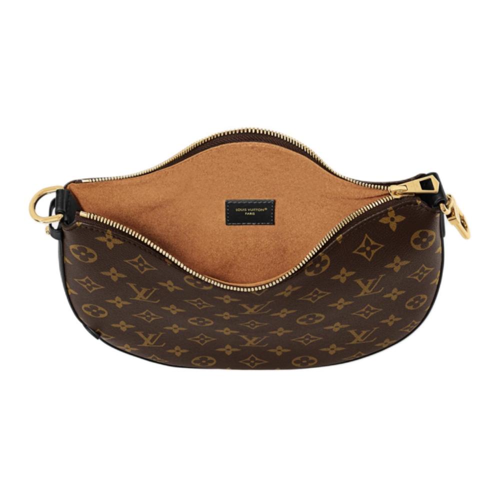 Louis Vuitton Cookie BB, Stylish Chain & Printed Pattern, Underarm/Shoulder Bag, Small Size, Women's Style, Black with Brown Accents