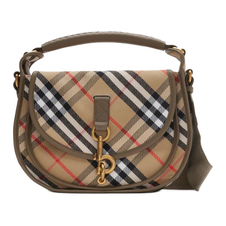 Burberry Women's Shoulder & Tote Bag in Tan with Gold-Tone Hardware