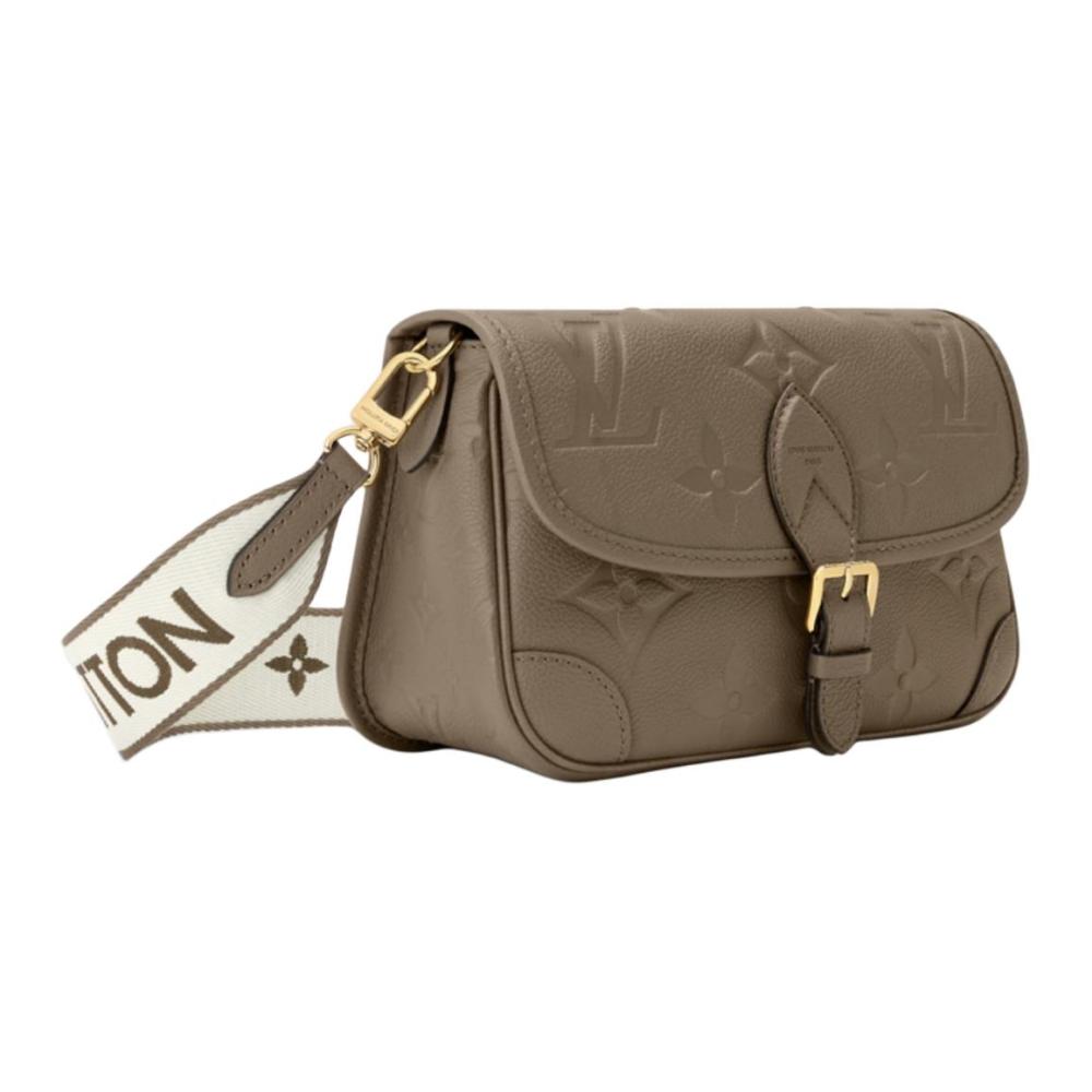 LOUIS VUITTON Diane Women's Crossbody & Shoulder Bag in Smoked Green with Brand Monogram Embossing