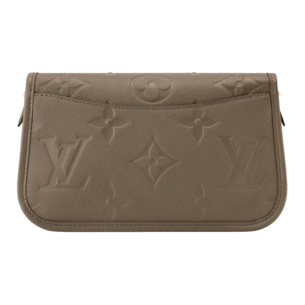 LOUIS VUITTON Diane Women's Crossbody & Shoulder Bag in Smoked Green with Brand Monogram Embossing