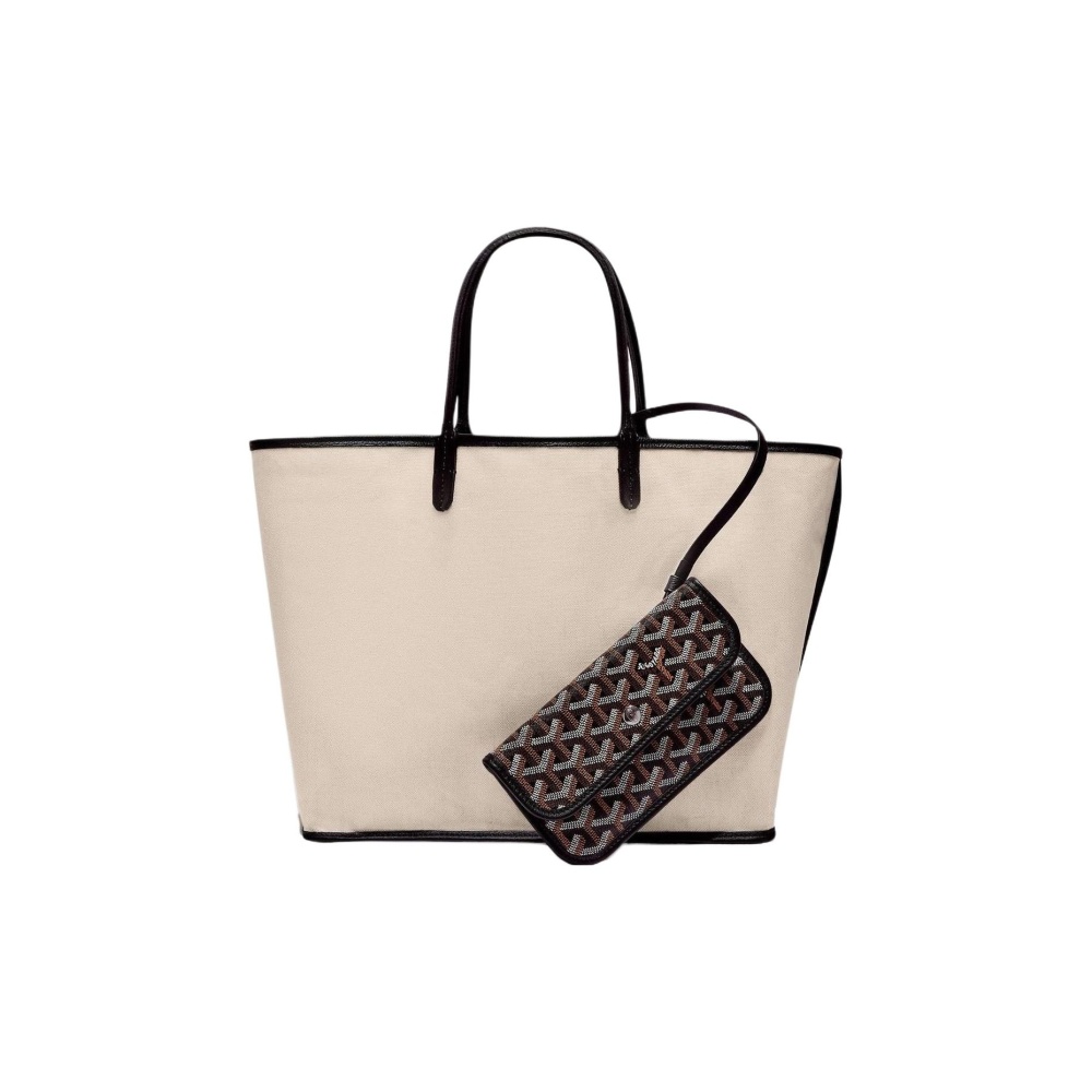 GOYARD Saint Louis Women's & Men's Small Tote/Shoulder/Handbag (Mother & Child Bag) with All-Over Y-Pattern Monogram, Multi-Color
