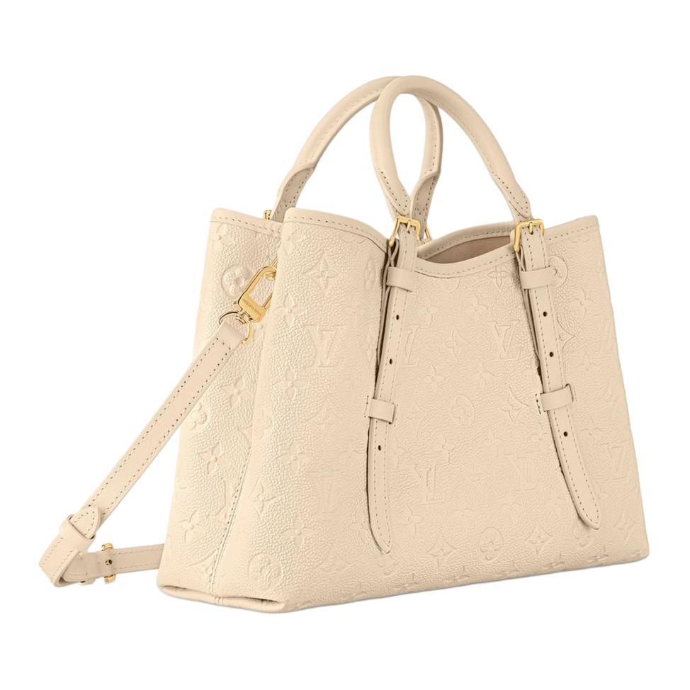 LOUIS VUITTON BABYLONE TOTE PM Women's Small Tote/Shopping/Handbag with Embossed Monogram and Adjustable Handles, Ivory White
