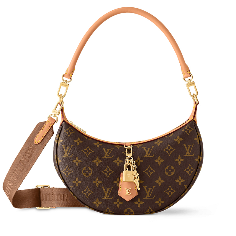 LOUIS VUITTON Looping Women's Regular Shoulder/Crossbody/Handbag in Brown Monogram Coated Canvas with Removable & Adjustable Strap