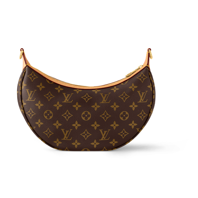 LOUIS VUITTON Looping Women's Regular Shoulder/Crossbody/Handbag in Brown Monogram Coated Canvas with Removable & Adjustable Strap