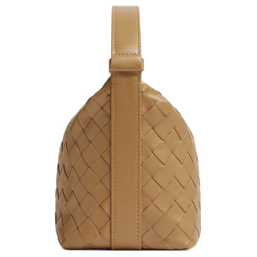 Bottega Veneta Candy Wallace Women's Shoulder & Handbag, Brown with Gold-Tone Adjustable Strap