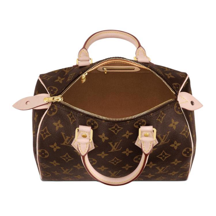 LOUIS VUITTON Speedy 25 Classic Monogram Canvas Pillow Bag - Versatile, Portable, Elegant Style for Daily Commute, 25cm, Top-Handle & Shoulder Bag for Women, Brown