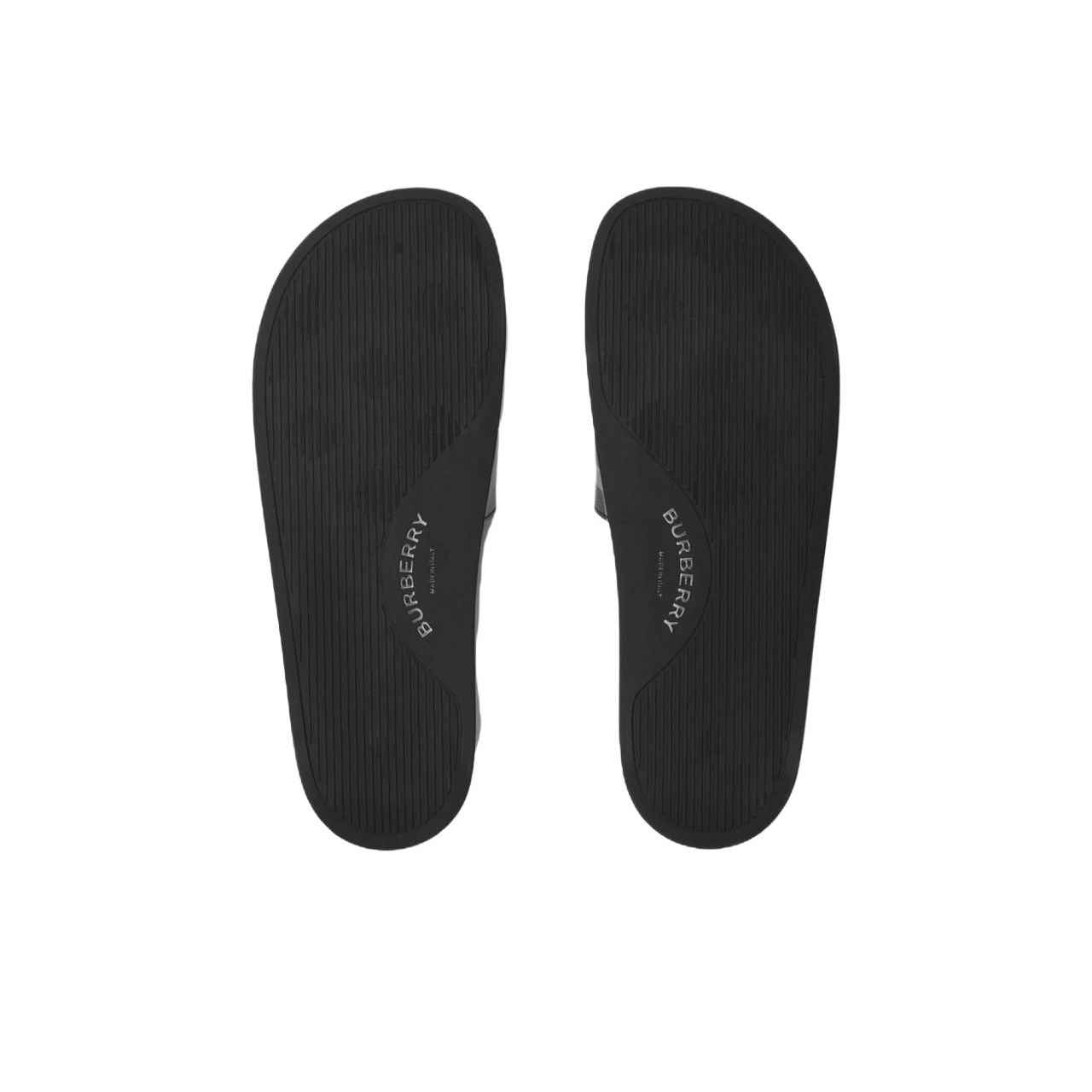 Burberry Check Slide Sandals for Men, Black