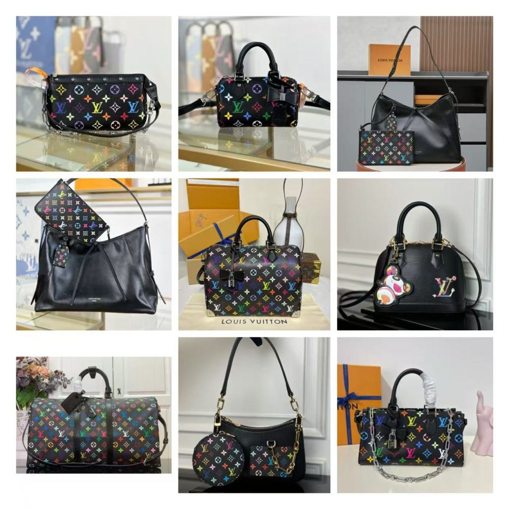 Louis Vuitton Murakami Black Tricolor Collection