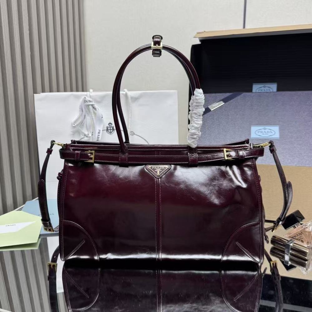 PRADA Bonnie/50CM/Oil-waxed leather/suede/38CM/32CM
