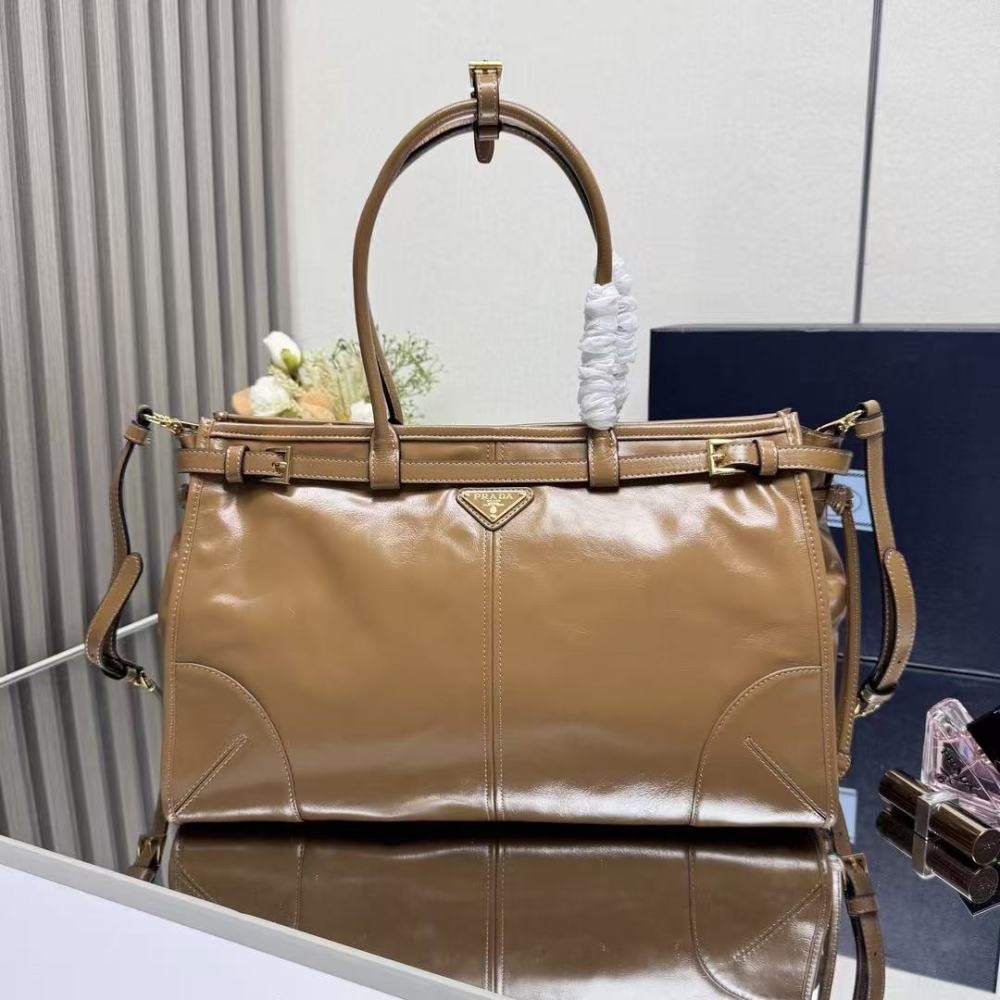 PRADA Bonnie/50CM/Oil-waxed leather/suede/38CM/32CM