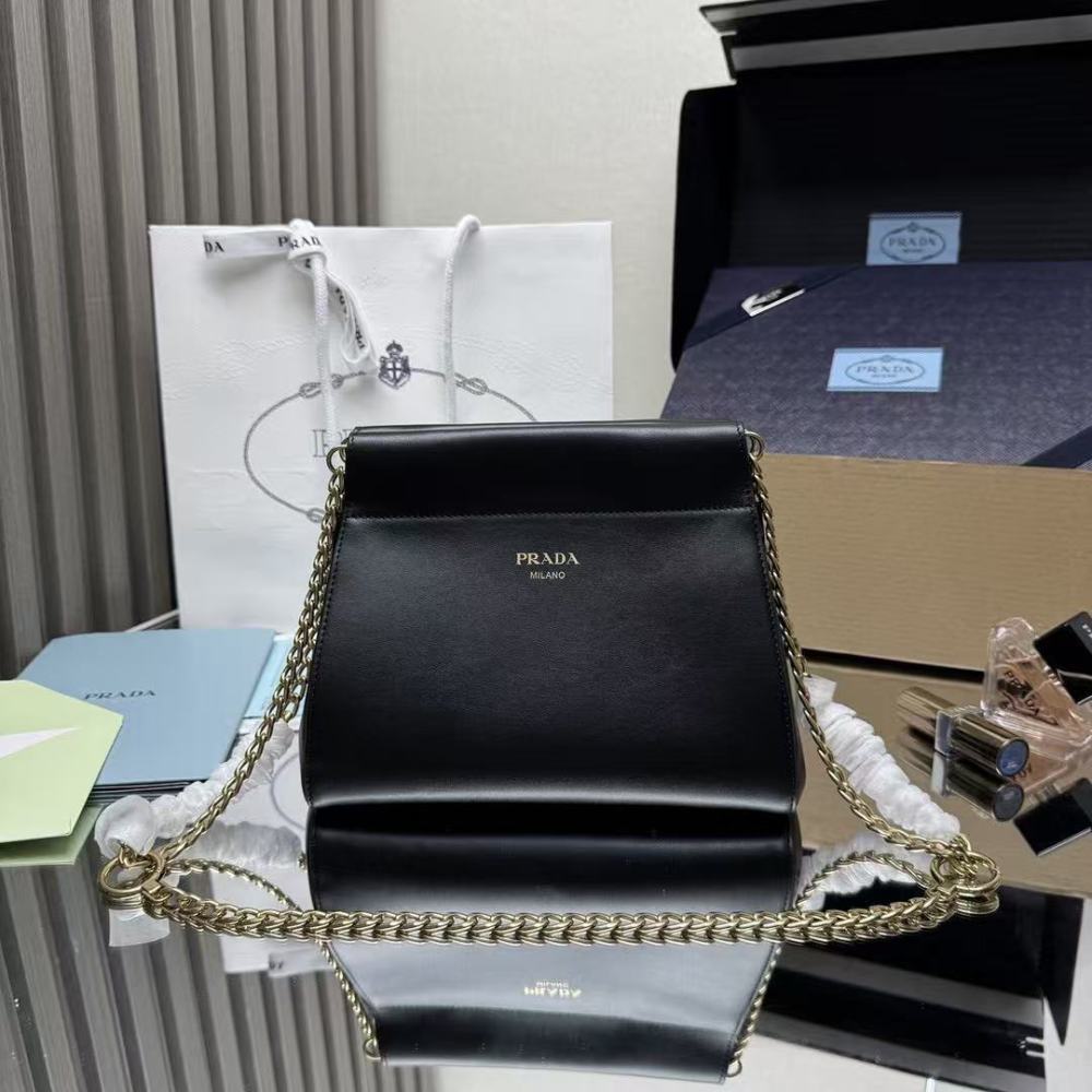 PRADA Enchaine/Calfskin/Suede/22CM/32.5CM