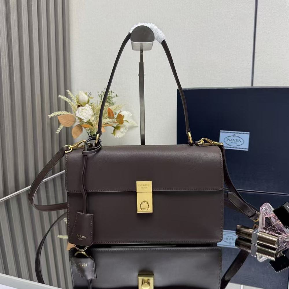 PRADA Soft Sound/Cowhide Leather/28CM