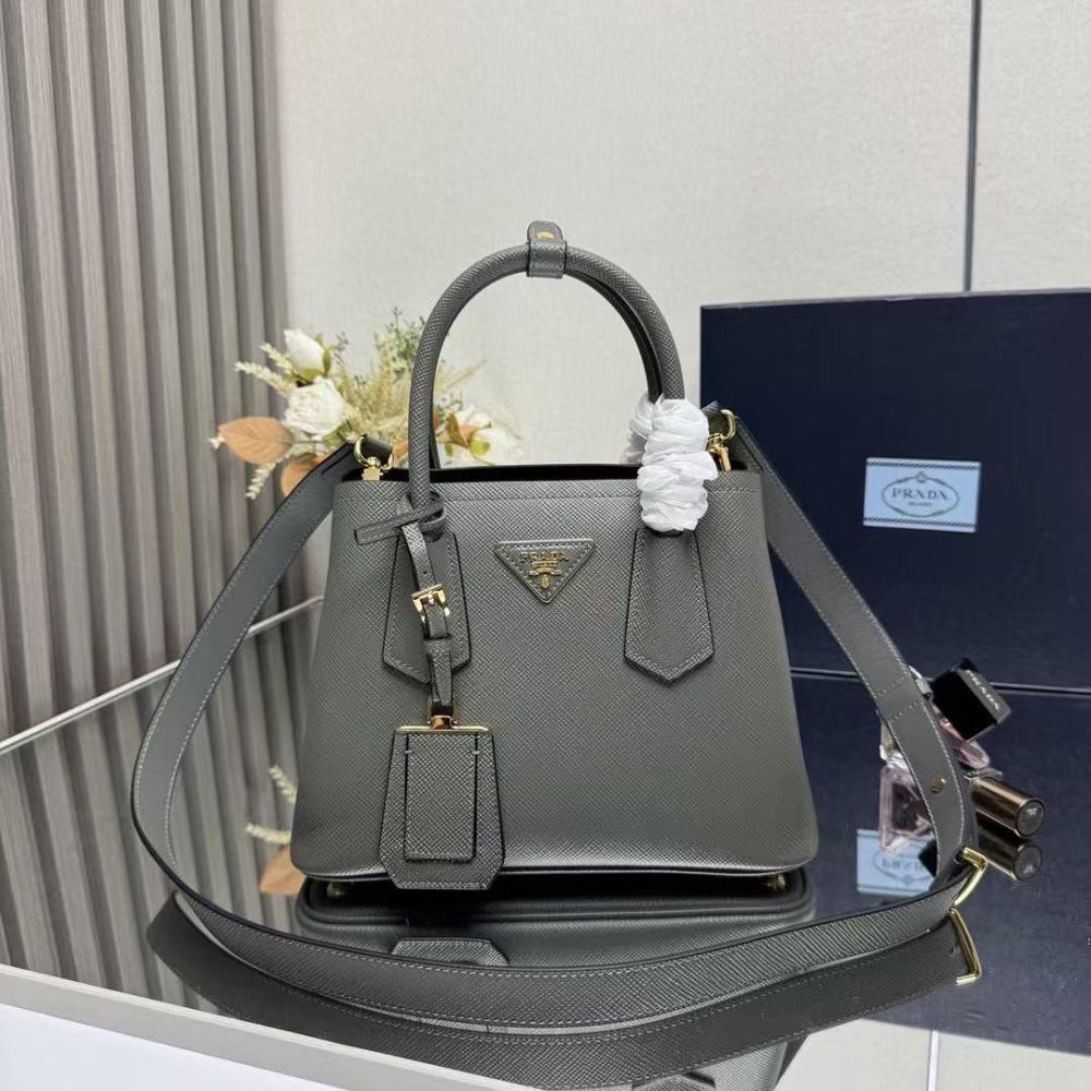 PRADA Double/Cowhide Leather/25CM
