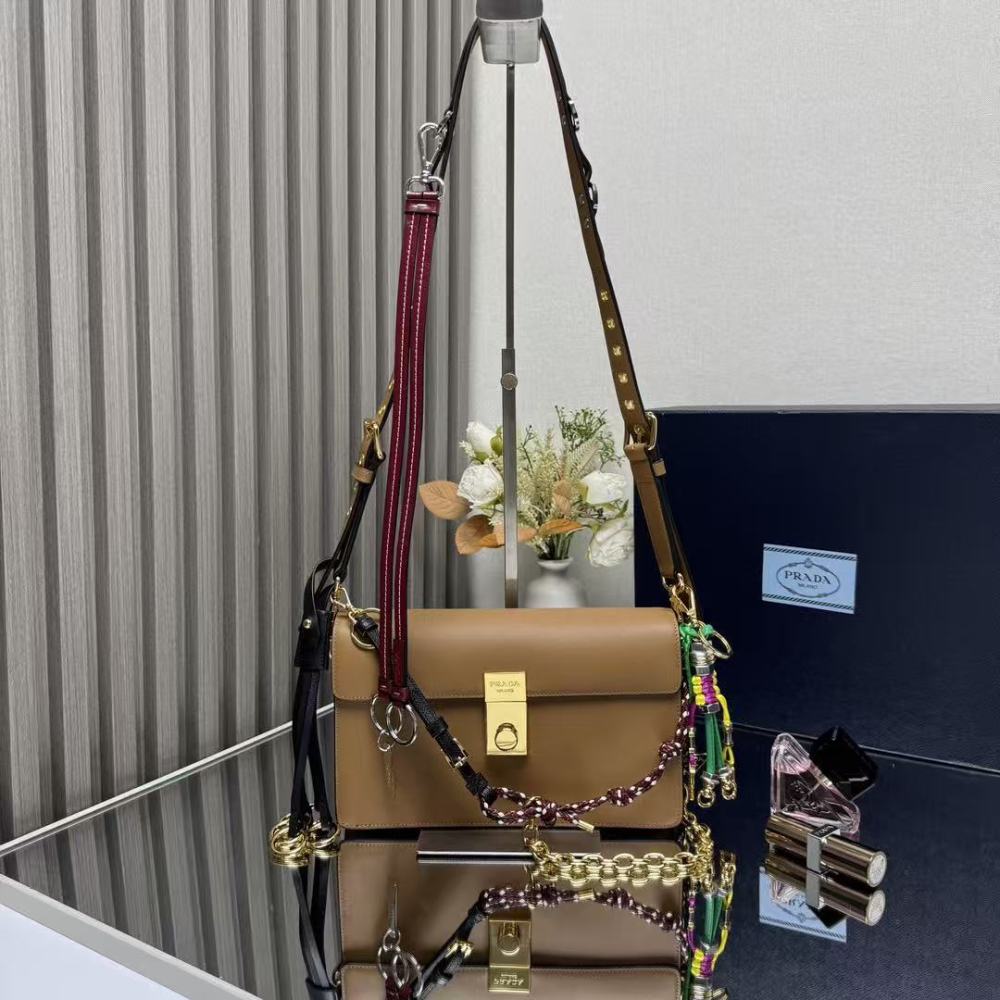 PRADA Soft Sound/Cowhide leather/35CM/24CM