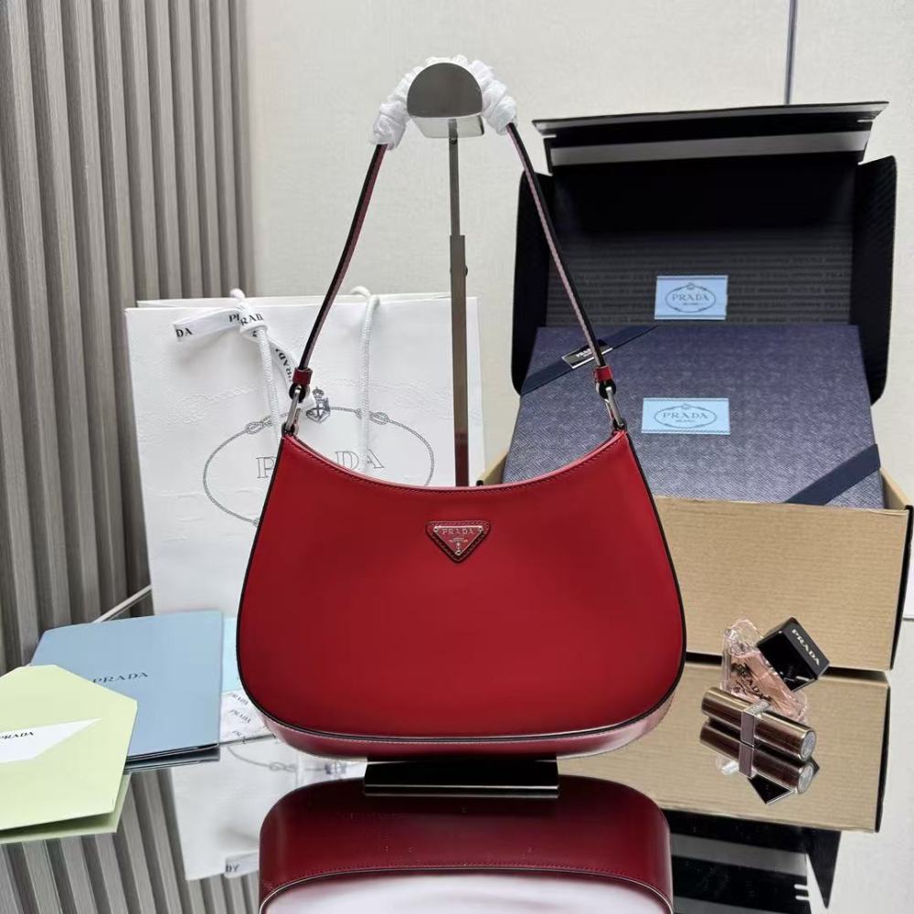 PRADA Cleo/Cowhide Leather/27CM/23CM