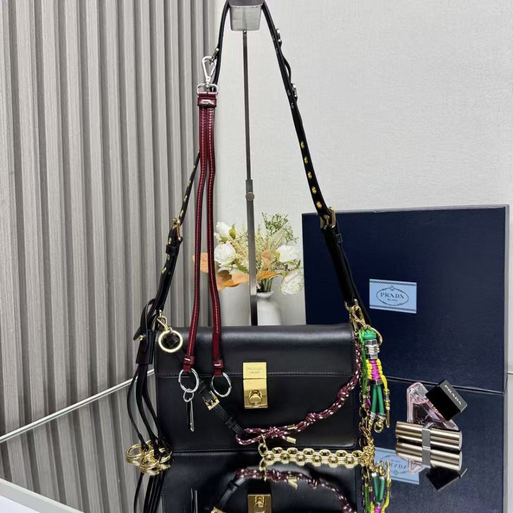 PRADA Soft Sound/Cowhide leather/35CM/24CM