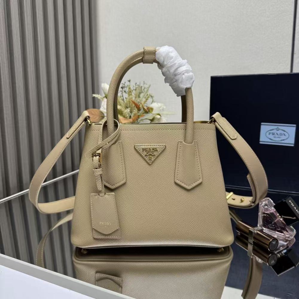 PRADA Double/Cowhide Leather/25CM