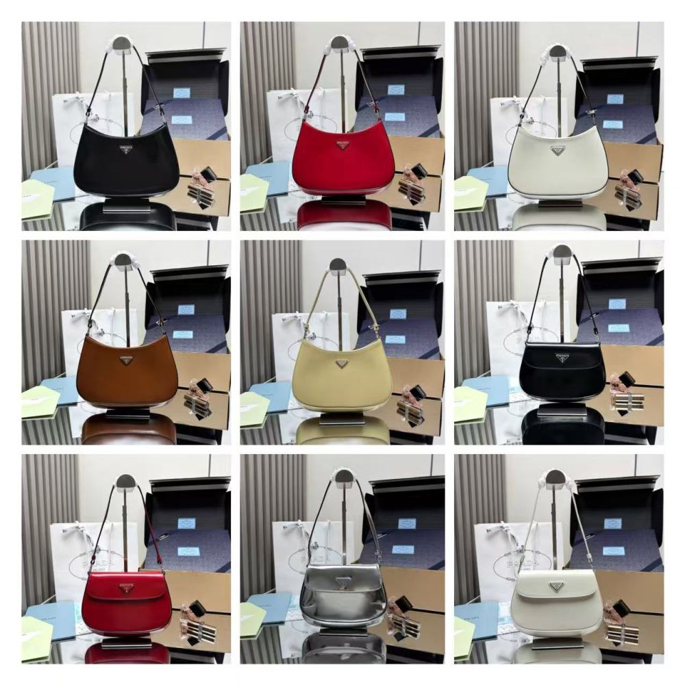 PRADA Cleo/Cowhide Leather/27CM/23CM