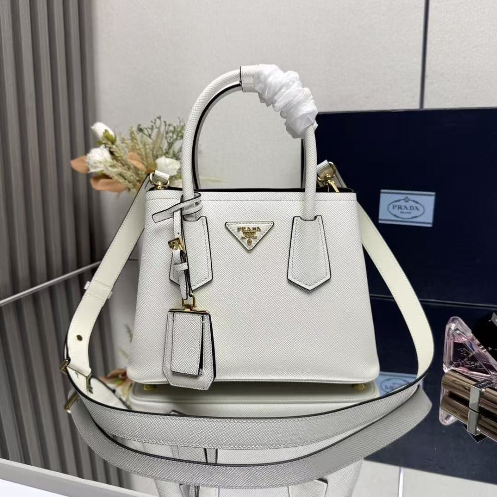 PRADA Double/Cowhide Leather/25CM