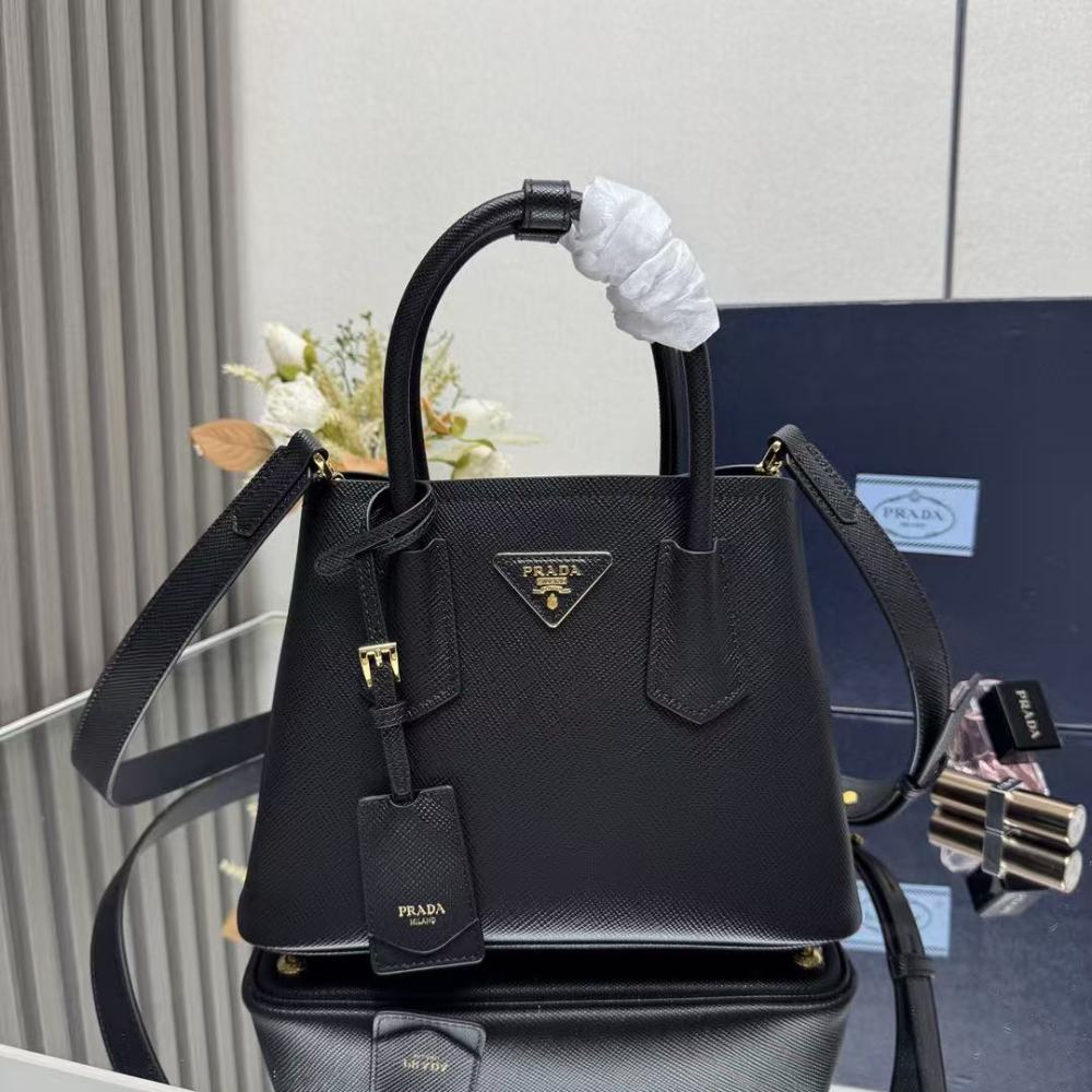 PRADA Double/Cowhide Leather/25CM