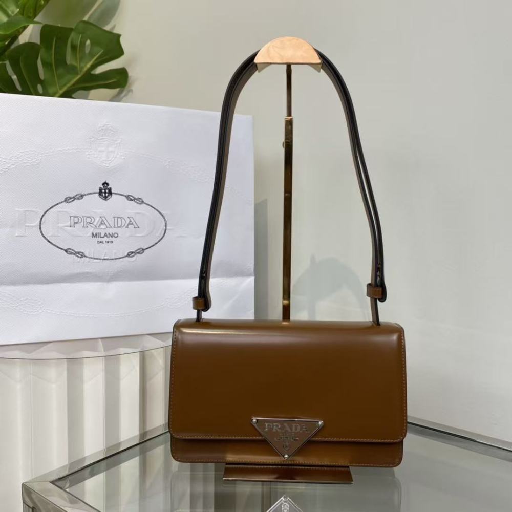 PRADA Emblème/Cowhide leather/22CM