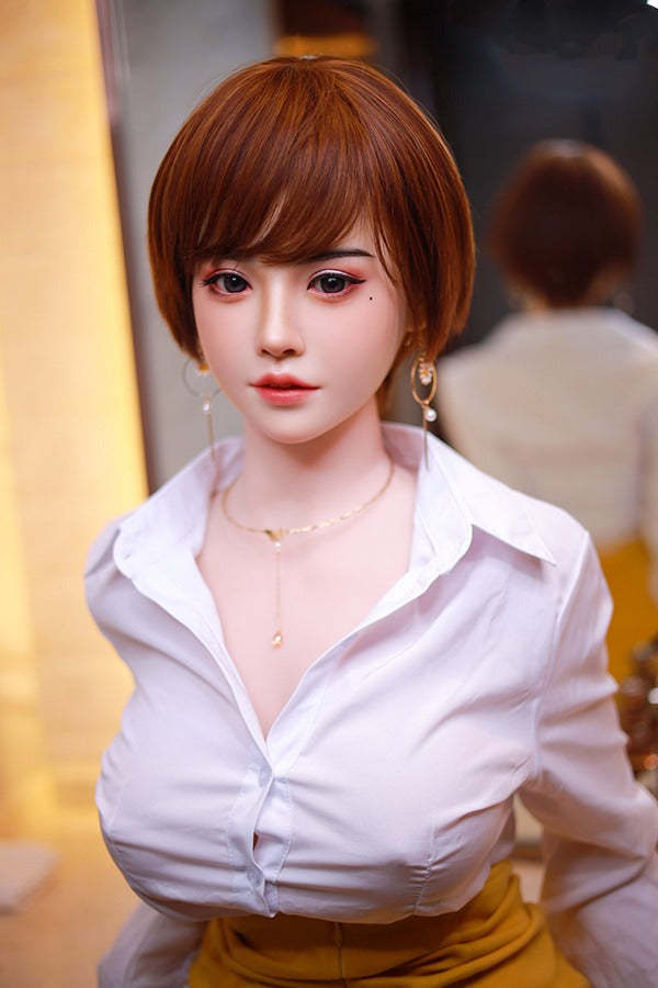 JYDOLL 163cm Zora  Lovedoll Withh Textured Vagina Best Love Dolls Short Hair  Sex Doll