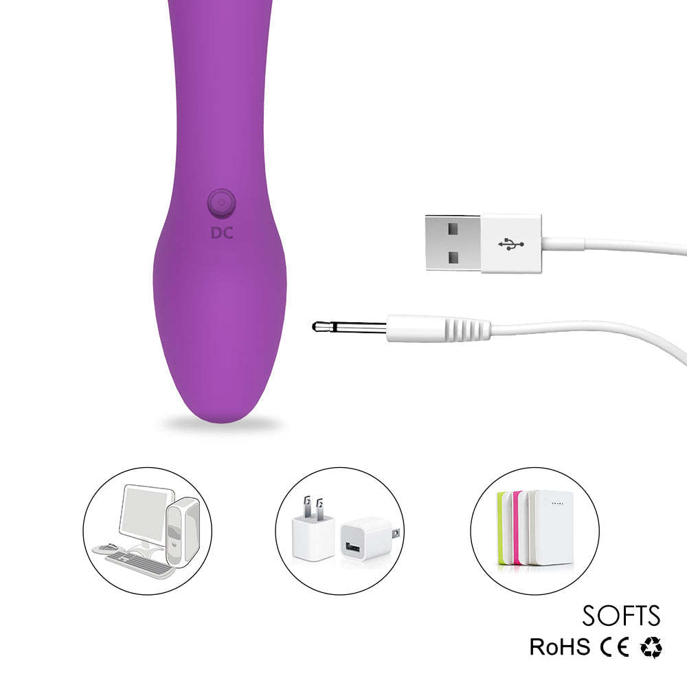 S004 New Product Double Motor 9 Vibration Modes Women Vagina Stimulate G Spot Sex Toy  Rabbit Viibrator