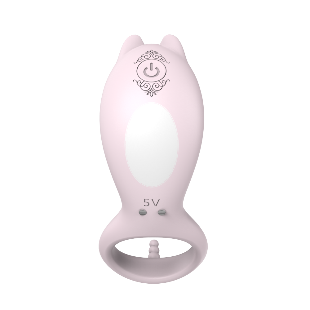S084 Cora  full silicone rechargeable ass dream pink series adult penis ring for couples sexual life of the vibrating cock ring