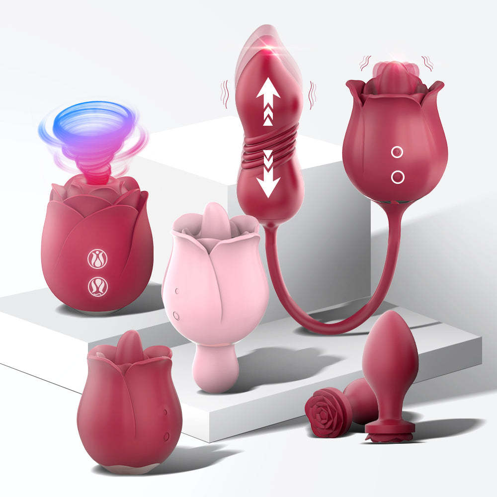 S389-7/S398/S389-2/S361-3/S361-4/S375 drop shipping adult sucking rose vibrator g sopt anal plug tongue sex toys for woman